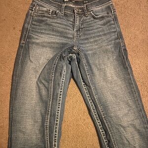 Bke jeans 27x34, western blue jeans 28x32, Salvage jeans 27x30